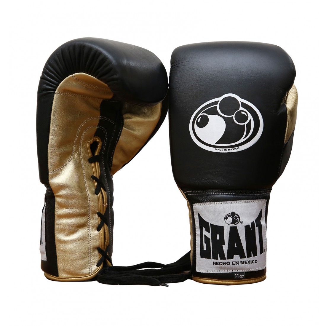 High Quality Pro Fighter Black Golden Grant Boxing Gloves