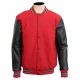 Men's Varsity Jacket Baseball Basketball Wool body Leather Sleeves Jacket